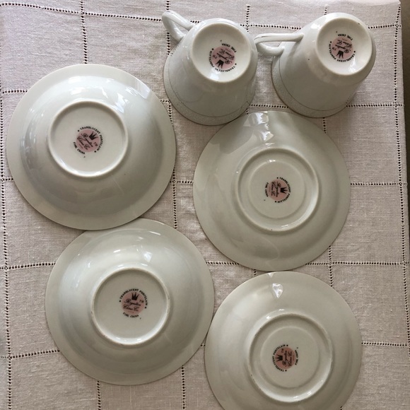 Set of two cup saicers and dishes - Picture 2 of 6